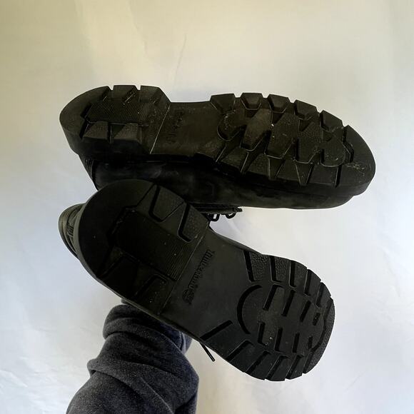 Timberland Ortholite dark gray suade boots primaloft women's size 7 lace up - Picture 4 of 5